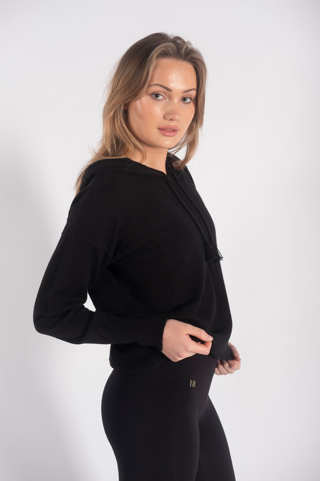 Cashmere Hoodie Black