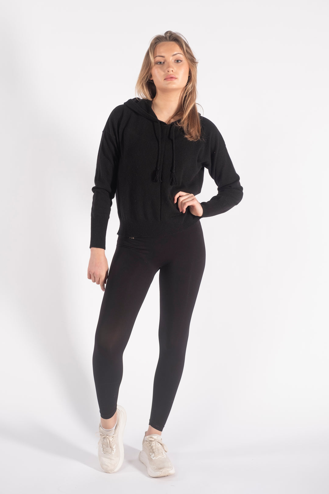 Cashmere Hoodie Black