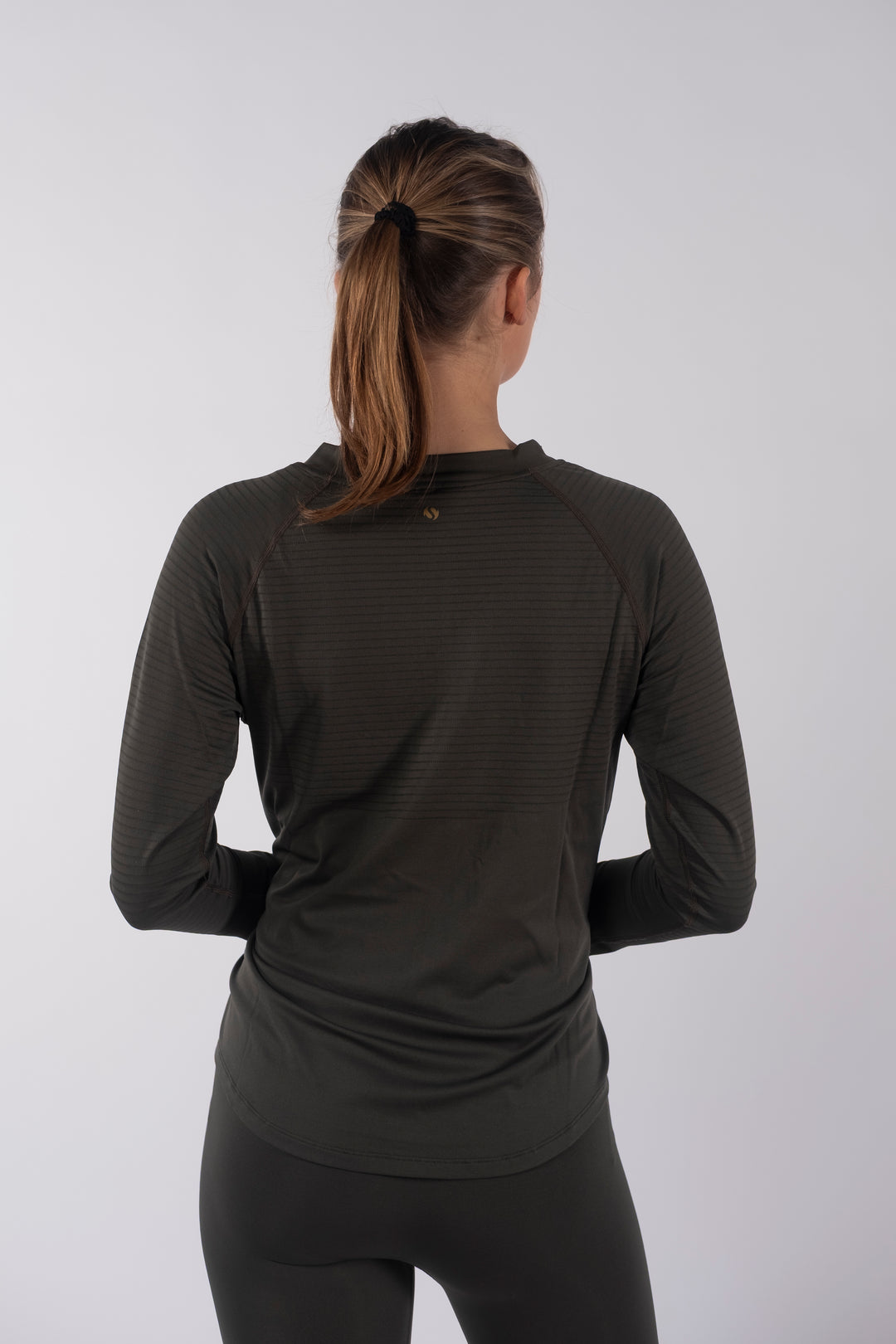Half -Zip Long - Sleeve Dark Olive