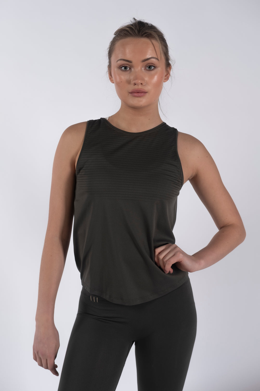 Boxy Tank-Top Dark Olive