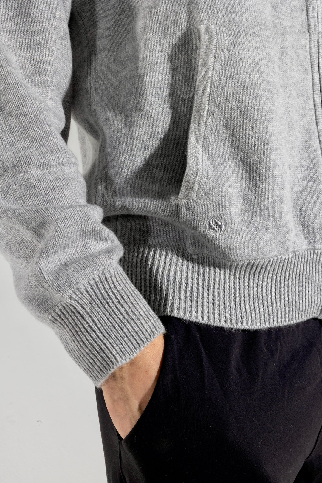 100% Cashmere Jakke Herre, Grå