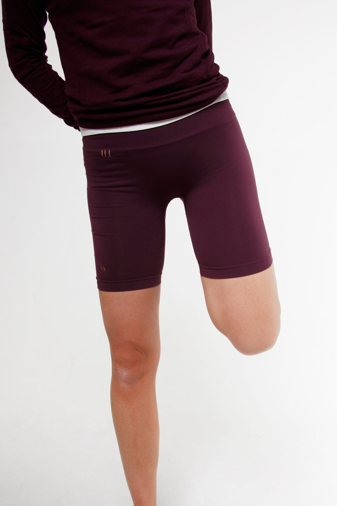 Stateofmind Biker Shorts Aubergine