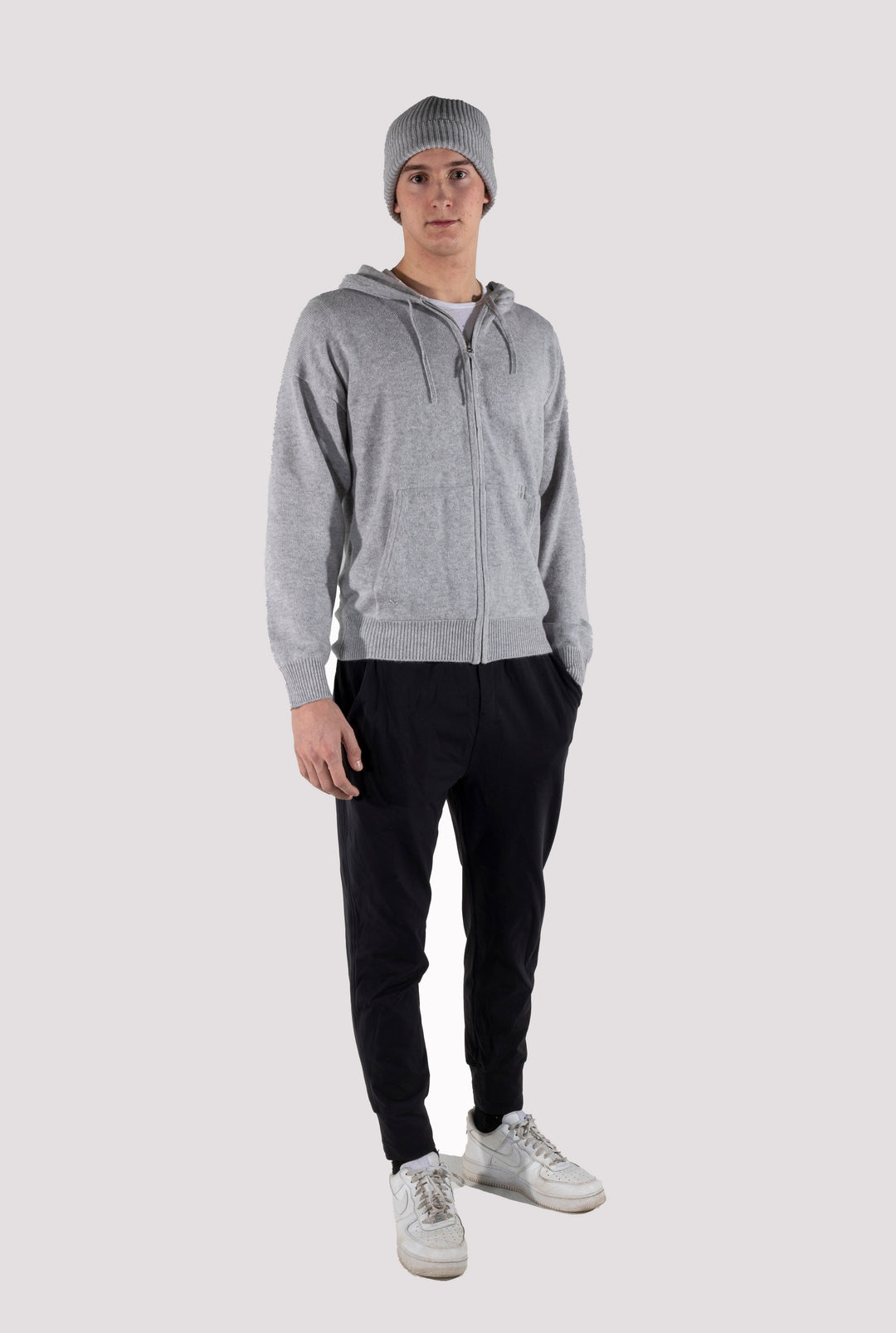 100% Cashmere Jakke Herre, Grå